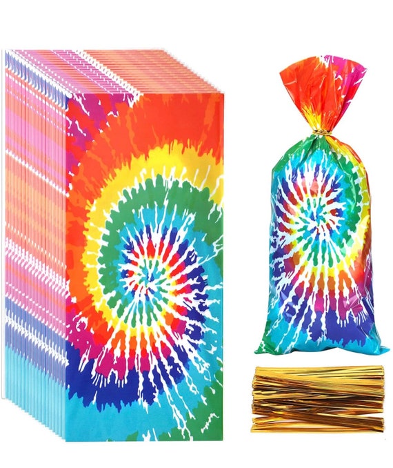 Tie Dye Treat Bags, Tie Dye Favor Bags, Tie Dye Birthday, Tie Dye Party  Favors, Cellophane Bags, Tie Dye Party, Tie Dye, Tie Dye Party Decor 