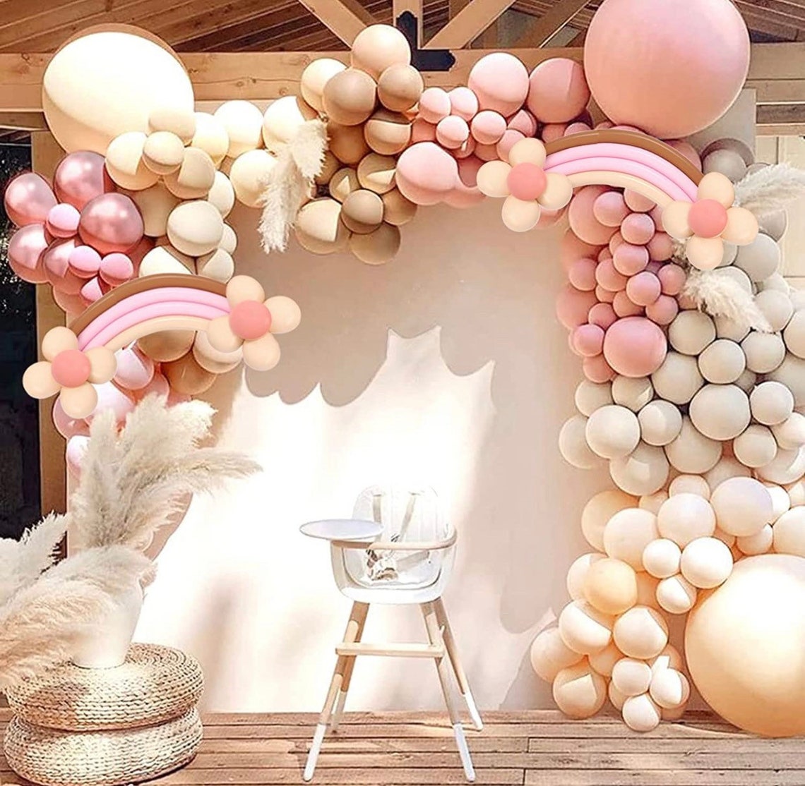 Boho Rainbow Balloon Kit Boho Rainbow Party Decorations. Etsy