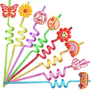 Groovy Straw, Groovy Party, Groovy Birthday, Two Groovy straw , two groovy party favors, Groovy, two groovy favors, groovy favors, groovy image 1