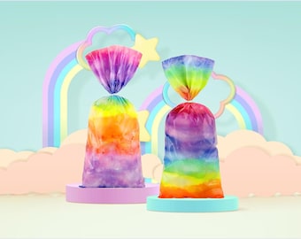 Tie dye treat Bags, tie dye favor Bags, tie dye birthday, tie dye party favors, cellophane bags, tie dye party, tie dye, tie dye party decor