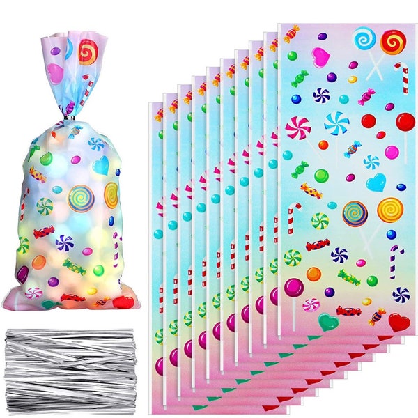 Lollipop treat  Bags, Treat Bags, Goody Bags, Gift Bags, Candy Land Treat bags, candy land Birthday, candy land Party, candy land