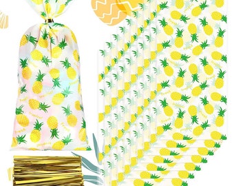 Pineapple Theme Party Treats Bags, pineapple party, pineapple Candy Bags, pineapple party, pineapple Birthday, pineapple Party, pineapple