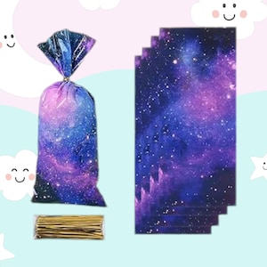 Galaxy Treat bags, Galaxy Birthday, Space Party, Planet Party, Galaxy party, Space Party, Space Birthday, Galaxy Party Supplies, galaxy