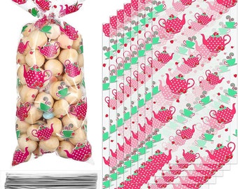 Tea Party treat bags, Garden Party, Floral Tea Party, Tea Baby Shower, Wedding Shower Tea, Tea Birthday, Tea for Two, Tea Party Birthday