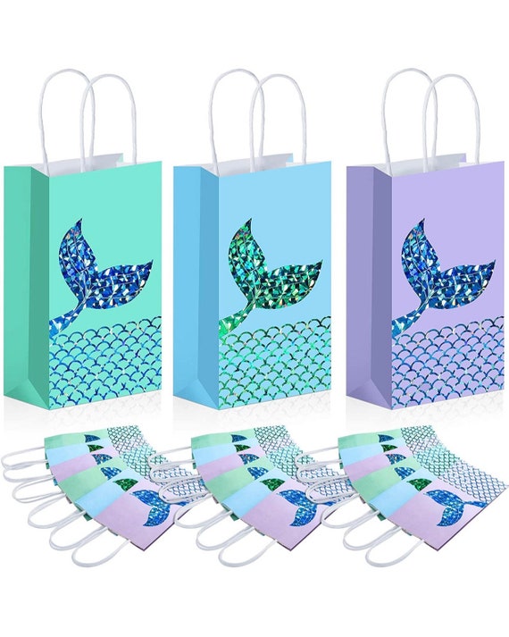 Mermaid Gift Bags Under the Sea Gift Bags Mermaid Birthday Etsy