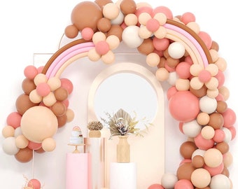 Boho Rainbow Balloon Kit, Boho Rainbow Party Rainbow