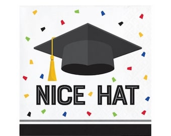Graduation Napkins, Graduation Party Napkins, Graduation Party Supplies, Grad Party Ideas, High School Graduation, Graduation 2022