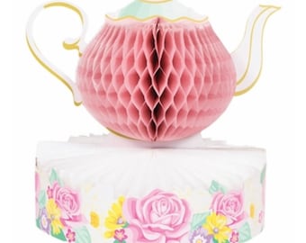 Tea Party centerpiece, Garden Party, Floral Tea Party, Tea Baby Shower, Wedding Shower Tea, Tea Birthday, Tea for Two, Tea Party Birthday