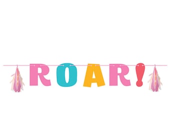 Girl Dino banner, Girl Dinosaur Party Decorations, Pink Dinosaur Decor, Girl Dinosaur Birthday, Party Decoration, Girl Dinosaur Birthda