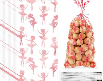 Ballerina treat Bags, Ballerina favor Bags, ballerina birthday, Ballerina party favors, cellophane bags, ballerina party, ballerina