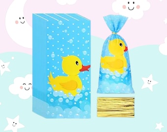 rubber duck treat bags, rubber duck party, yellow duck treat bags, rubber duck, yellow duck, rubber duck favors, yellow duck favors,