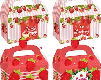 Strawberry gift box, Strawberry Shortcake, ONE Birthday, Strawberry party, strawberry decor, berry sweet birthday, Strawberry Birthday
