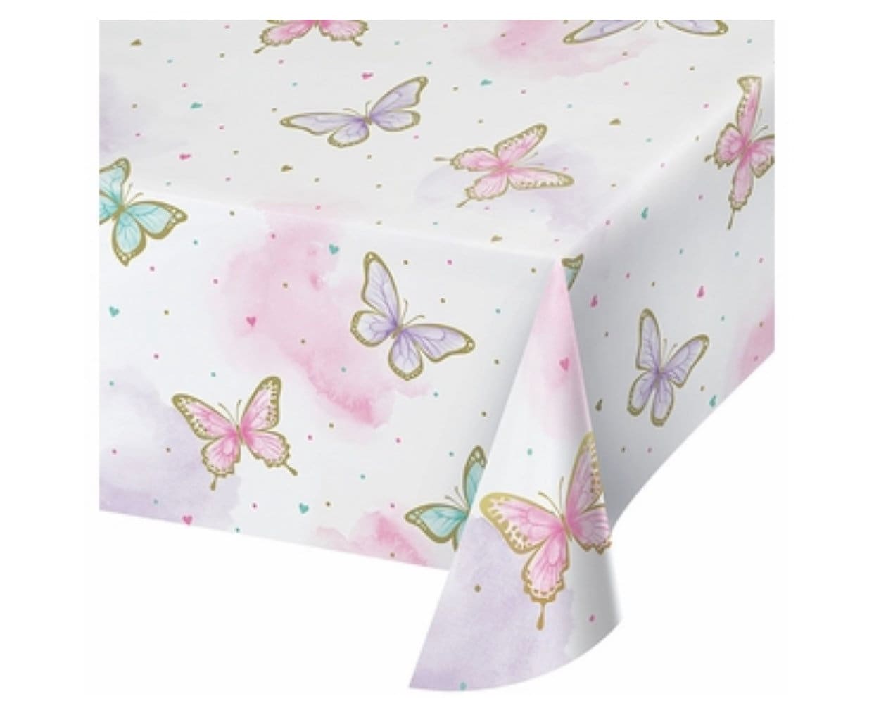 Butterfly Tablecloth Pastel Butterfly Butterfly Party Butterfly Baby Shower Butterfly Birthday Butterfly Decorations Gold