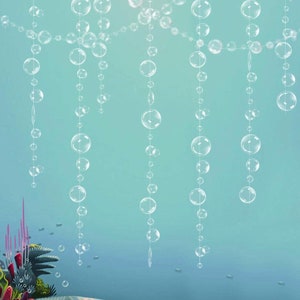 Mermaid bubble garland, under the sea bubble garland, mermaid birthday, mermaid party favors, gift bags, mermaid party, bubble garland