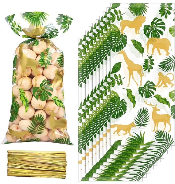 Safari treat Bags, safari party decor, safari birthday, safari party favors, cellophane bags, safari, safari party, jungle birthday, jungle Il_570xn
