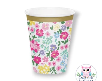 Tea Party cups, Garden Party, Floral Tea Party, Tea Baby Shower, Wedding Shower Tea, Tea Birthday, Tea for Two, Tea Party Birthday Floral
