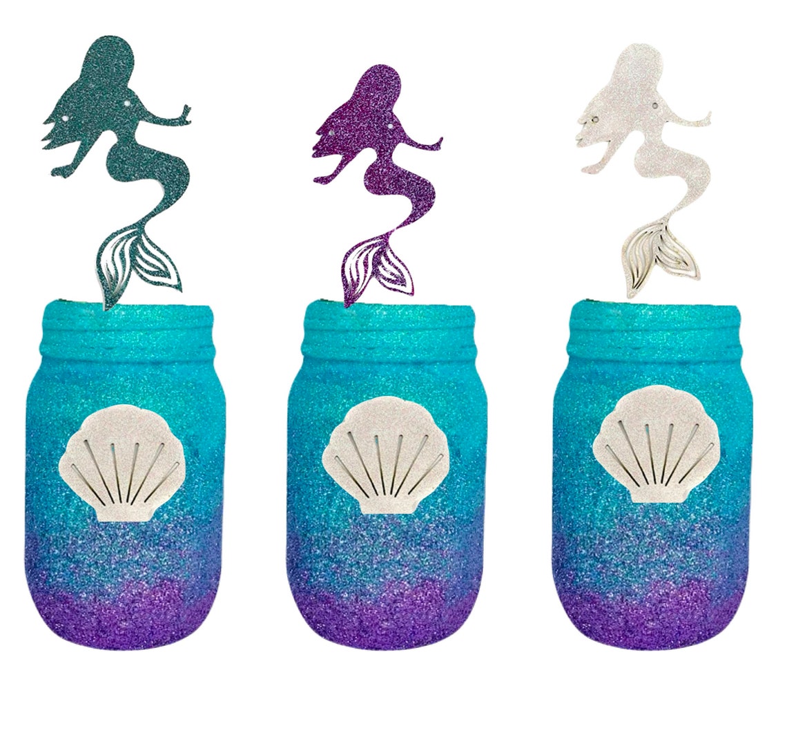 Mermaid Centerpieces Mermaid Party Decorations Mermaid Etsy