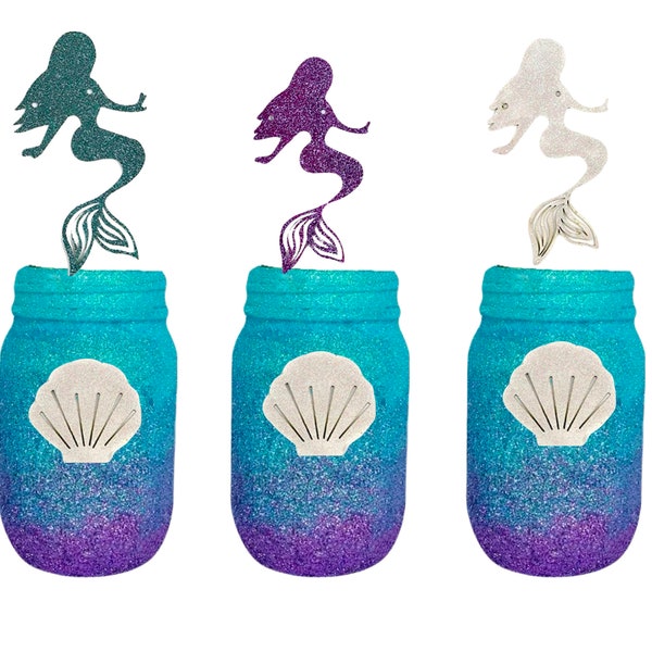 Mermaid Centerpieces, Mermaid party Decorations, Mermaid birthday, Mermaid Birthday Party, Mermaid centerpieces, Mermaid mason jars