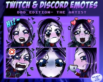 Artist/ Carmina Mora / DBD / Chibi Twitch & Discord Emotes