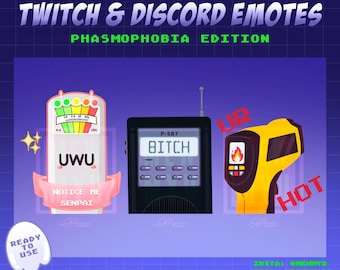 Phasmophobie / Geister jagd Twitch & Discord Emotes **UPDATED