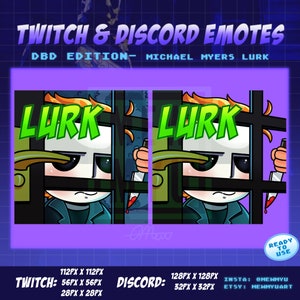 Michael Myers / DBD / Meme / Lurk / Chibi Twitch & Discord Emotes