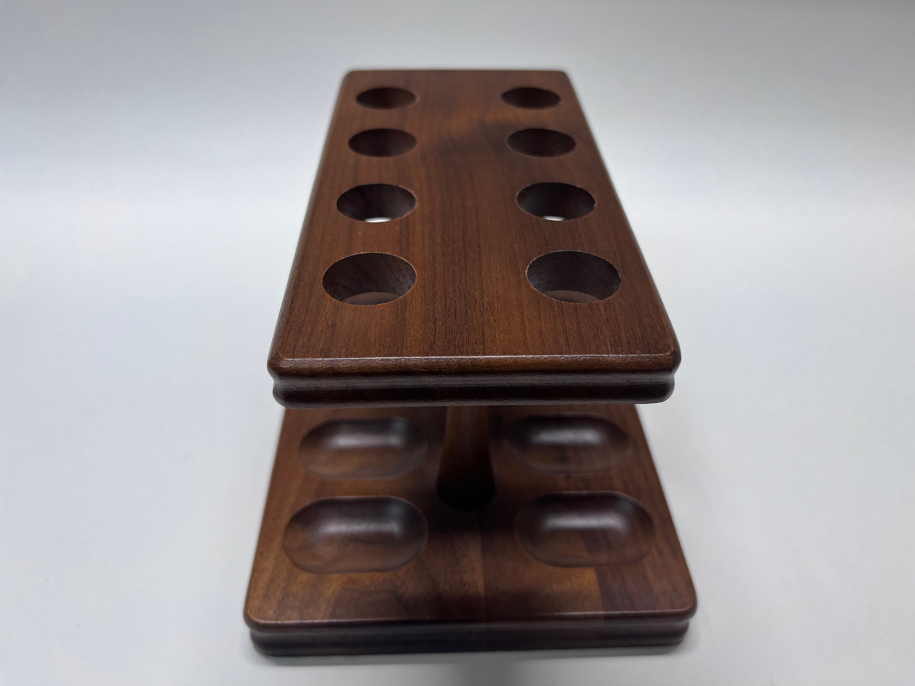 Vintage Decatur Walnut 8 Pipe Rack, Tobacco Pipe Holder. - Etsy