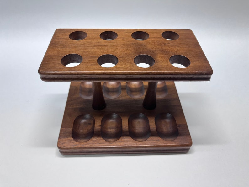 Vintage Decatur Walnut 8 Pipe Rack, Tobacco Pipe Holder. - Etsy