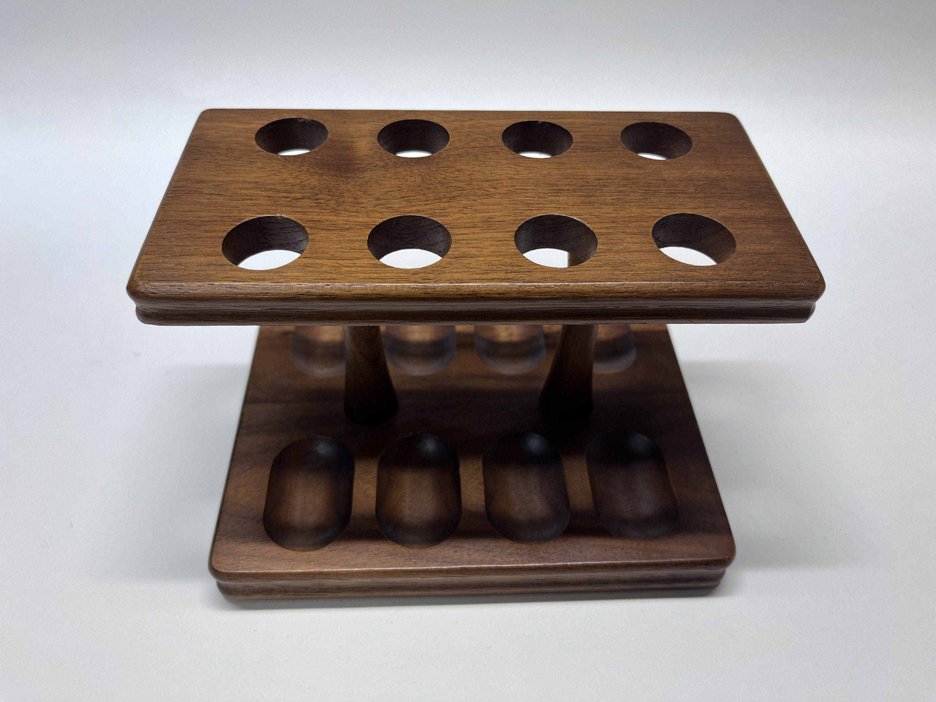 Vintage Decatur Walnut 8 Pipe Rack, Tobacco Pipe Holder. - Etsy