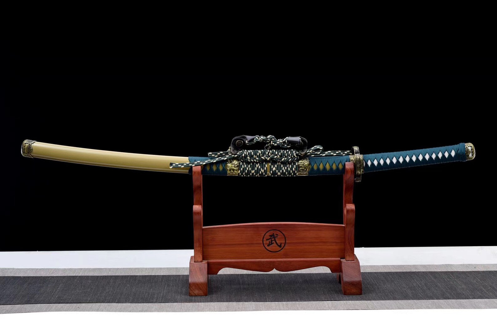 Handmade Wooden Katana Samurai Sword Training Tachi Swords Etsy