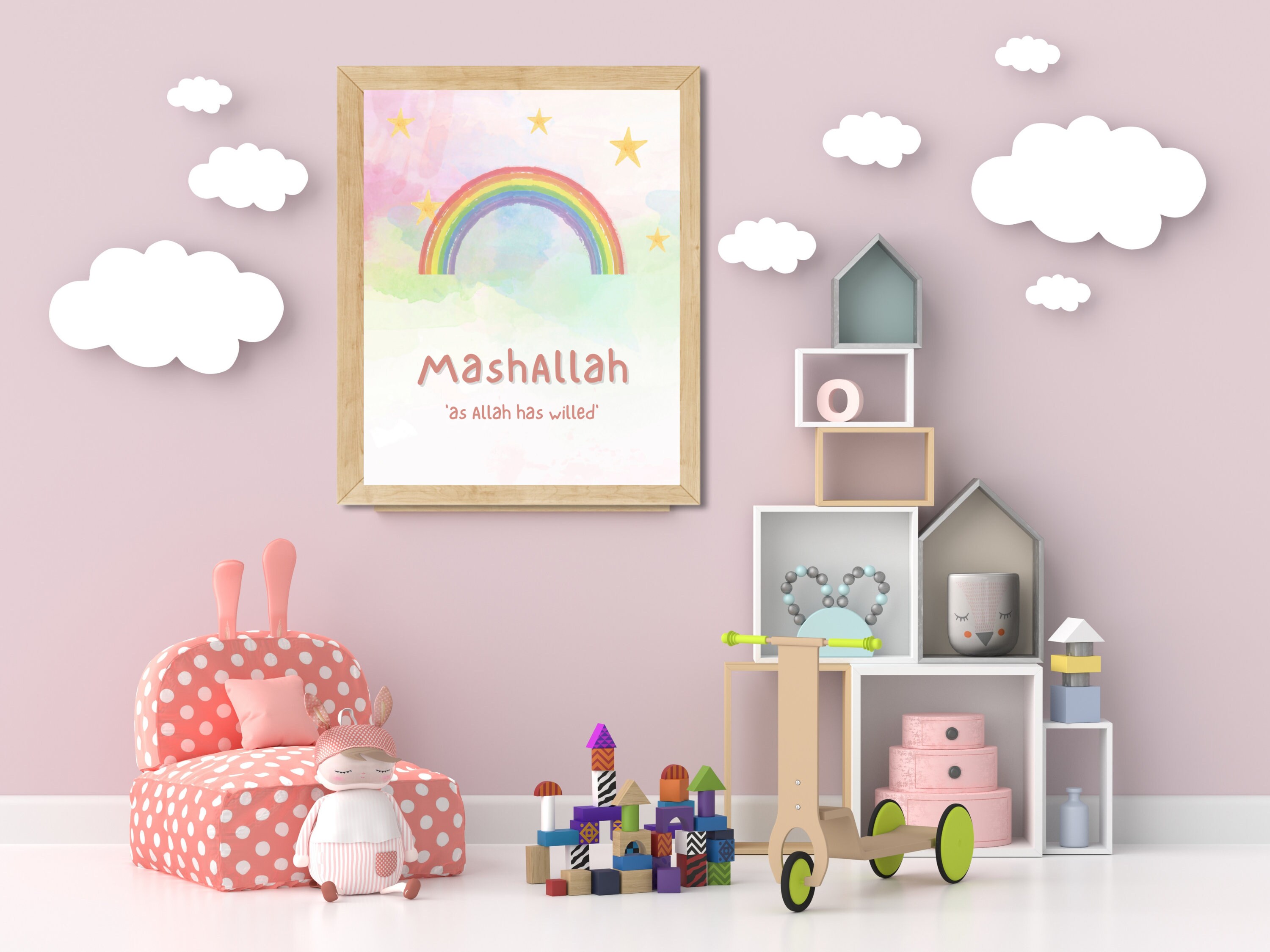Islamic Wall Art Islamic Nursery Print Custom Art Islamic Etsy Canada
