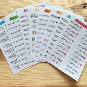 Planning stickers - Teachers