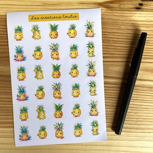 Autocollants - Petits ananas