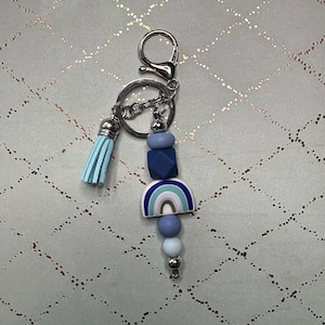 Keychain - Blue Rainbow