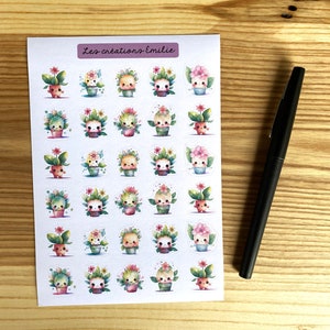 Autocollants - Petites plantes