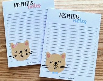 Blocs-notes (25 feuilles) - Petit chat