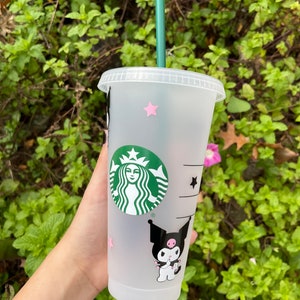 Hello Kitty Starbucks Glass Cup Paired with our hello kitty concha