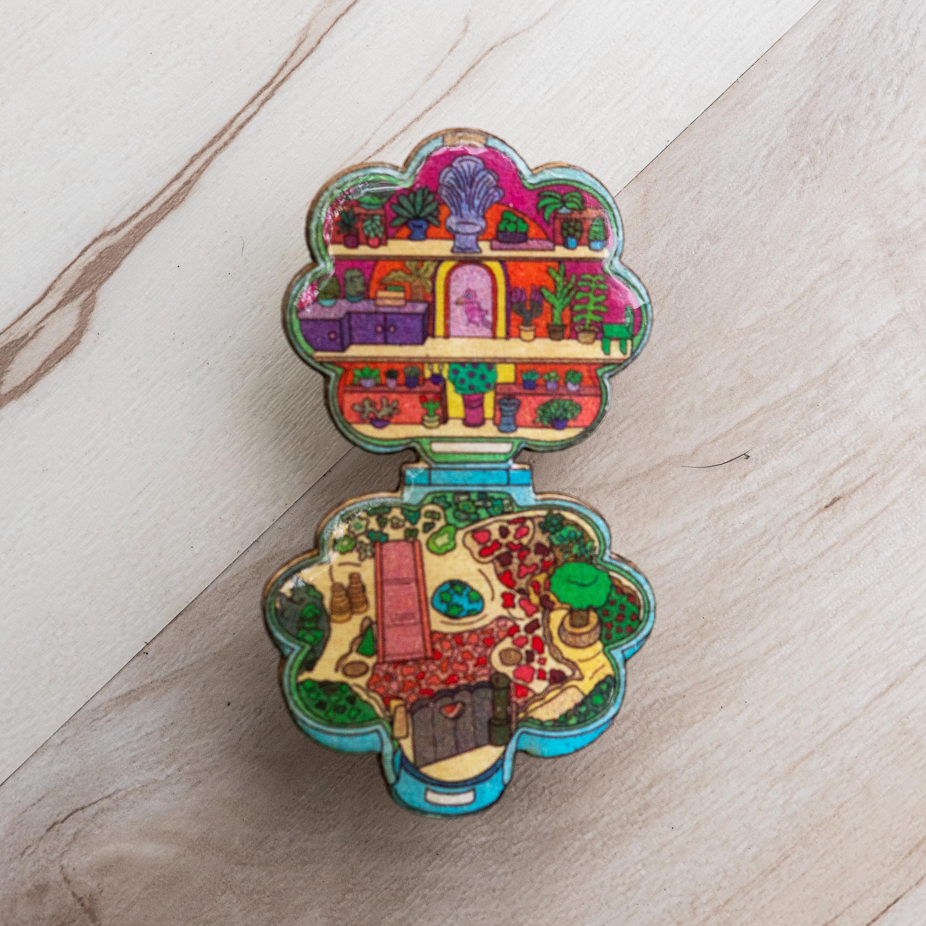 Compact Pocket Polly Pin Brooch - Etsy