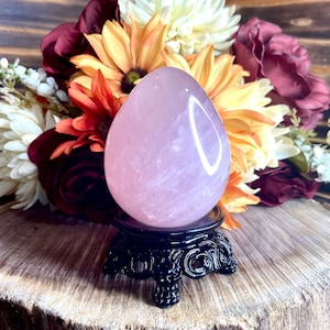 Rose Quartz Egg, Crystal Egg, crv413, #3