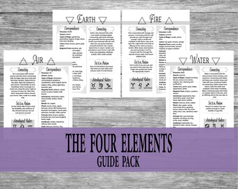 The Four Elements | Etsy