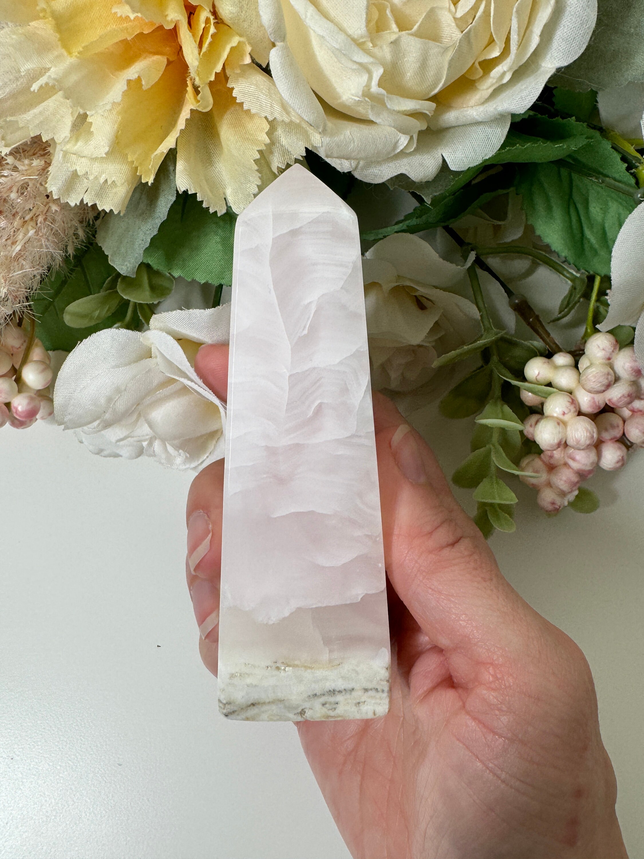 ピンク カルサイト タワー、ピンク マンガノ カルサイト