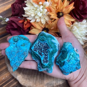 Malachit und Chrysokoll Platte, msc118, Malachit Specimen, Malachit Chrysocolla Freeform