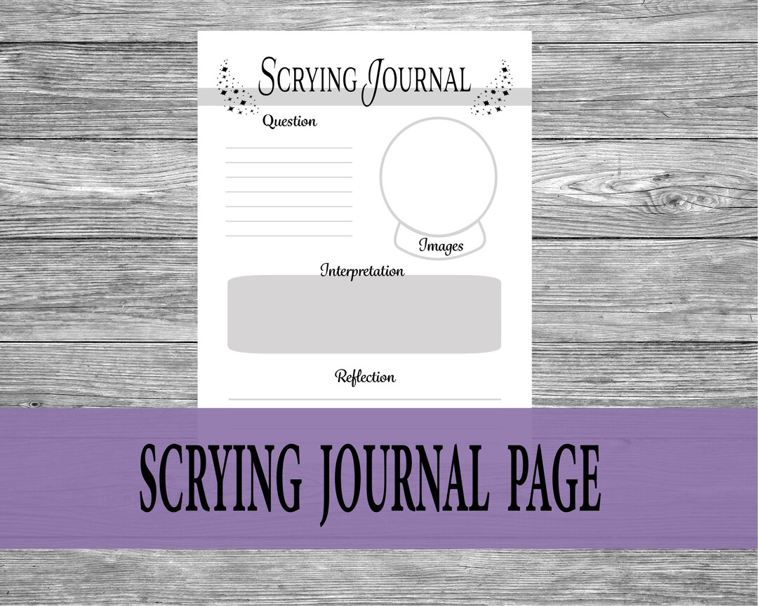Scrying Journal Witch Journal Pages Digital Grimoire Pages - Etsy