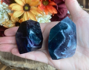 Fluorite Freeform, spc135, Crystal Freeform, Rainbow Fluorite