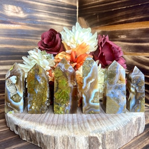 Colorful Glazed Agate Tower, twr114