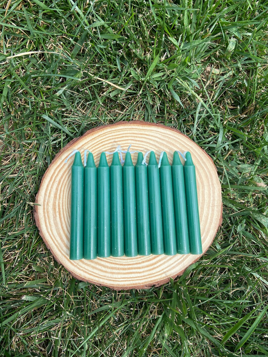 Green 4 Chime Candle Set, Green Spell Candles, Wholesale Candles, Bulk