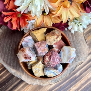 Raw Crazy Lace Agate Chunk, raw129, Rough Crystal