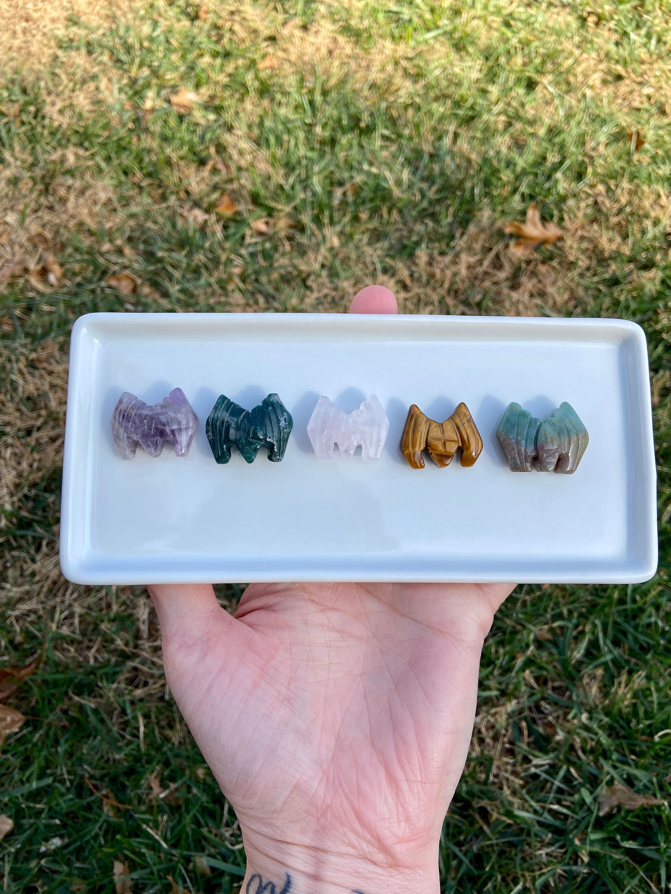 Mini Crystal Bat, Crv122, Halloween Crystal, Amethyst Bat, Orange ...