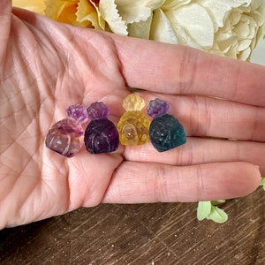 Mini Rainbow Fluorite Pineapple, crv355, Crystal Pineapple