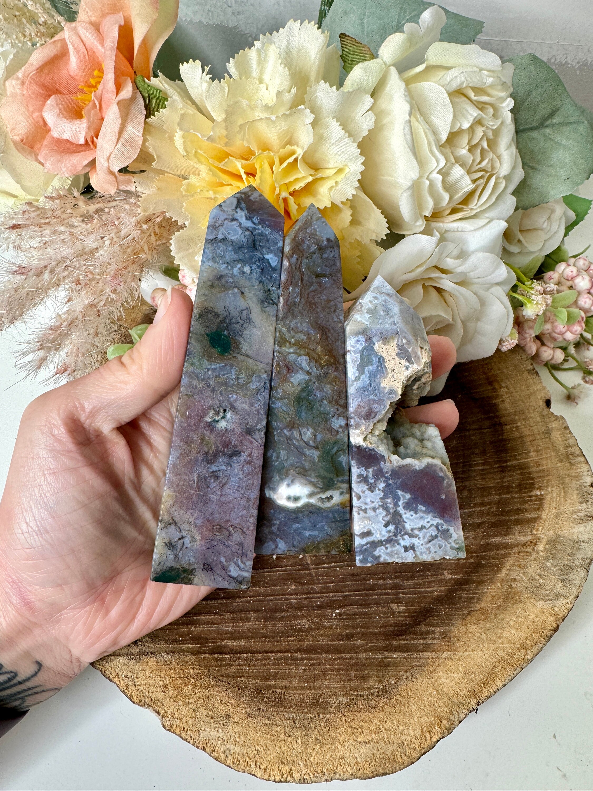 モスアゲートタワー、クリスタルタワー、ドゥルージーモスアゲート