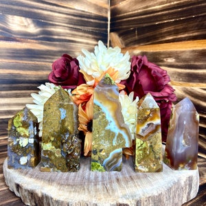 Colorful Glazed Agate Tower, twr113